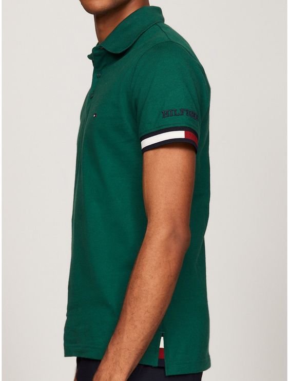 Tommy Hilfiger Mens S/S Polo AT-78J9762 (Green)