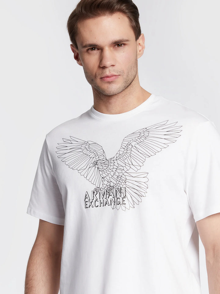 Ar.mani Mens S/S R-N T-Shirts TM-6LZTHL (White)