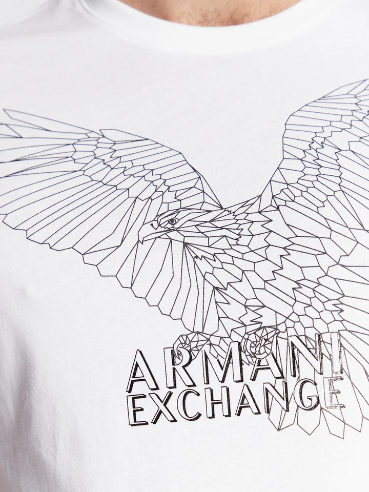 Ar.mani Mens S/S R-N T-Shirts TM-6LZTHL (White)