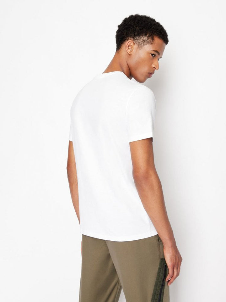 Ar.mani Mens S/S R-N T-Shirts TM-6LZTAC (White)