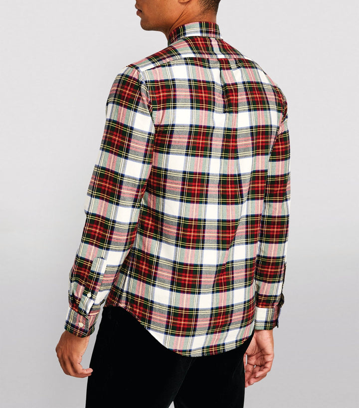 RL Mens L/S Button Down Check Shirts TM-710811288007