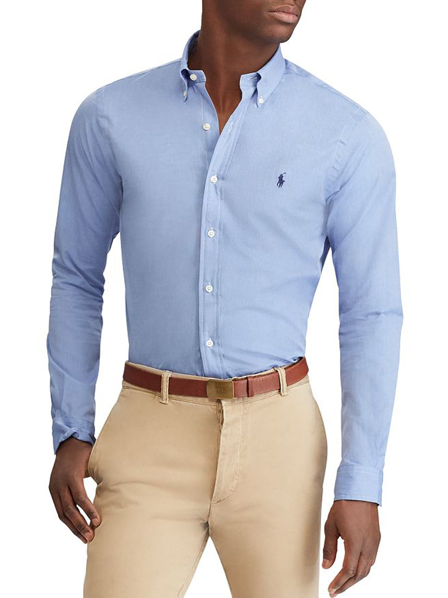 RL Mens L S Button Down Plain Shirts TM 710832479003