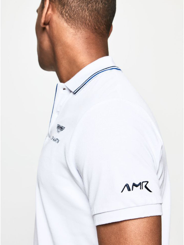 Hackett Mens S/S Aston Martin Jacquard Collor Polo HM563153