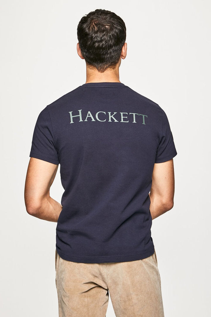 Hackett Mens S/S R-N (England Flag Print) T-Shirt HM500503