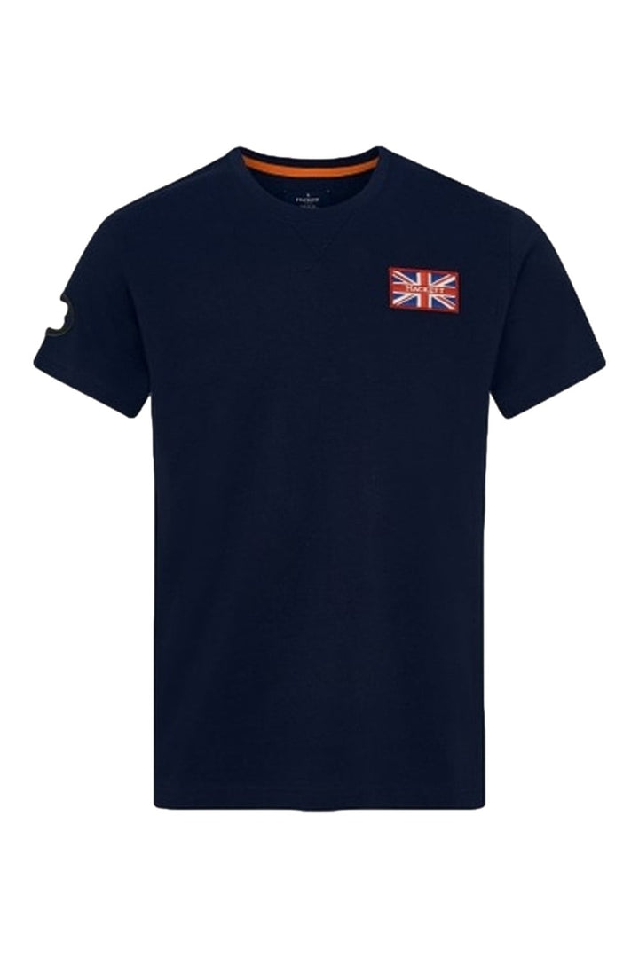 Hackett Mens S/S R-N (England Flag Print) T-Shirt HM500503