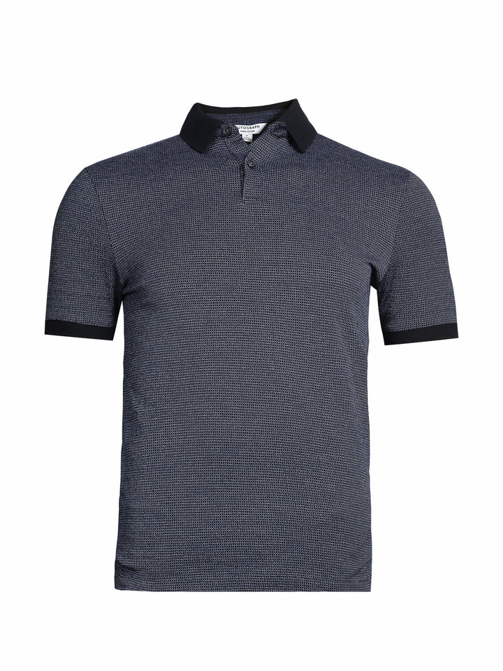 M&S Mens S/S Textured Polo