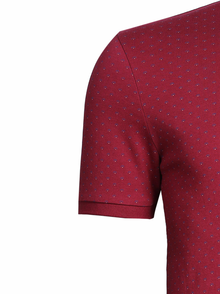 M&S Mens S/S Printed Polo
