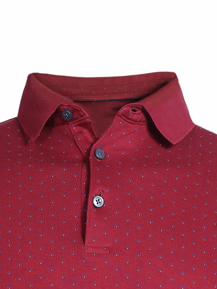 M&S Mens S/S Printed Polo