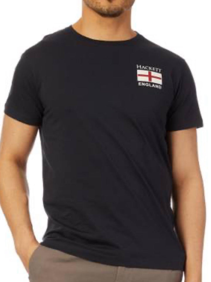 Hackett Mens S/S R-N (England Flag) T-Shirt HM500503
