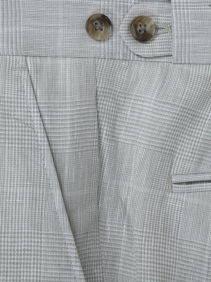 Jaeger Mens Linen (RF) Check Shorts 8501061