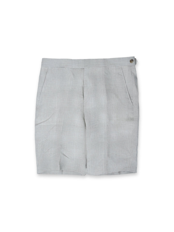 Jaeger Mens Linen (RF) Check Shorts 8501061