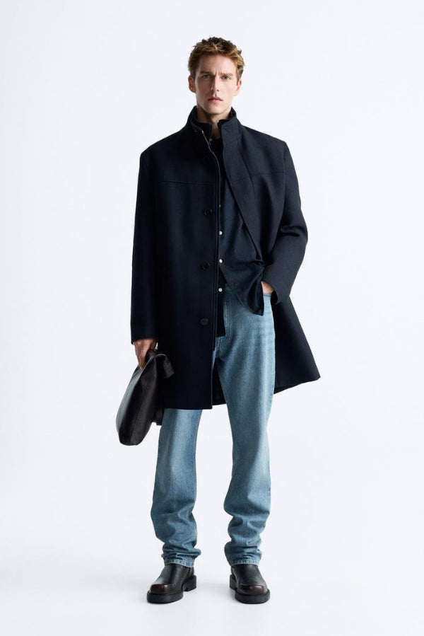 Zara Mens Cotton Long Coat 5940/889/401 – Enem Store Online