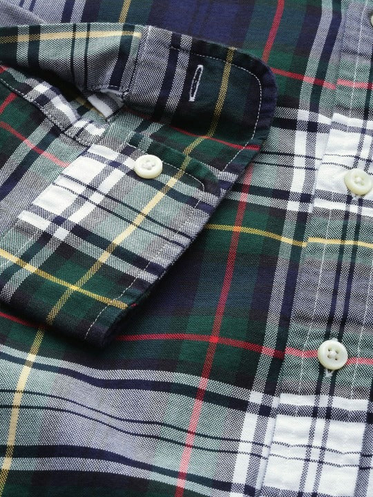 RL Mens L/S Check Button Down Casual Shirt TM-SB-7108390