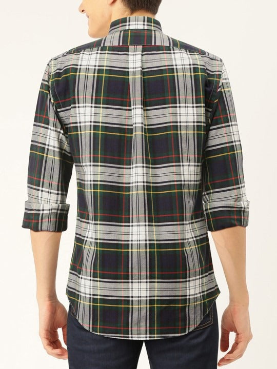 RL Mens L/S Check Button Down Casual Shirt TM-SB-7108390