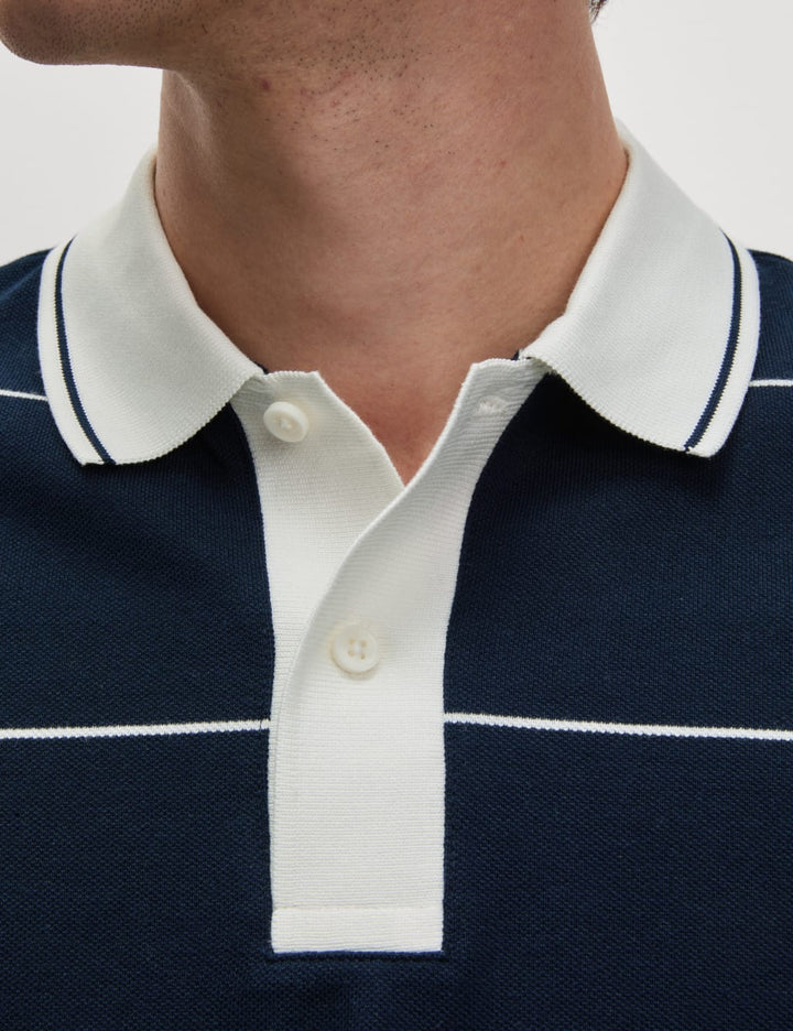 M&S Mens S/S Striper Polo T28/5078M