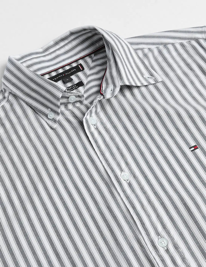 Tommy Hilfiger Mens L/S Lining Casual Shirt AT-SB-XMO4529