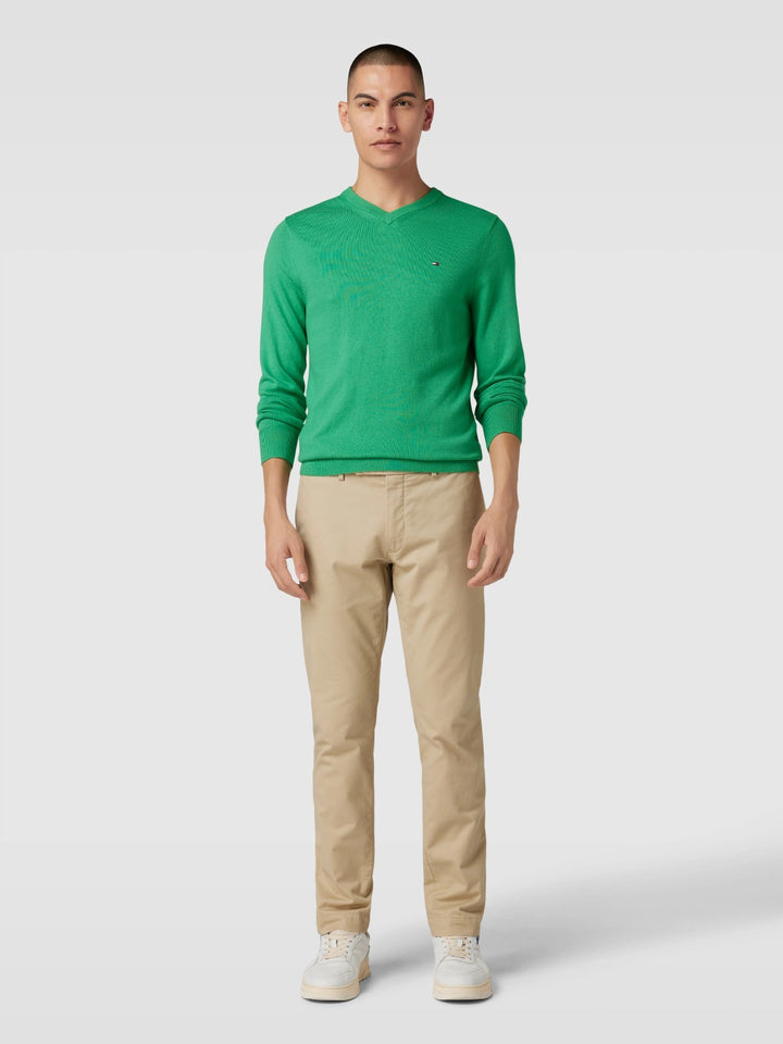 TH Men L/S Cotton Plain V-N Jersey AT-SB-78J1439