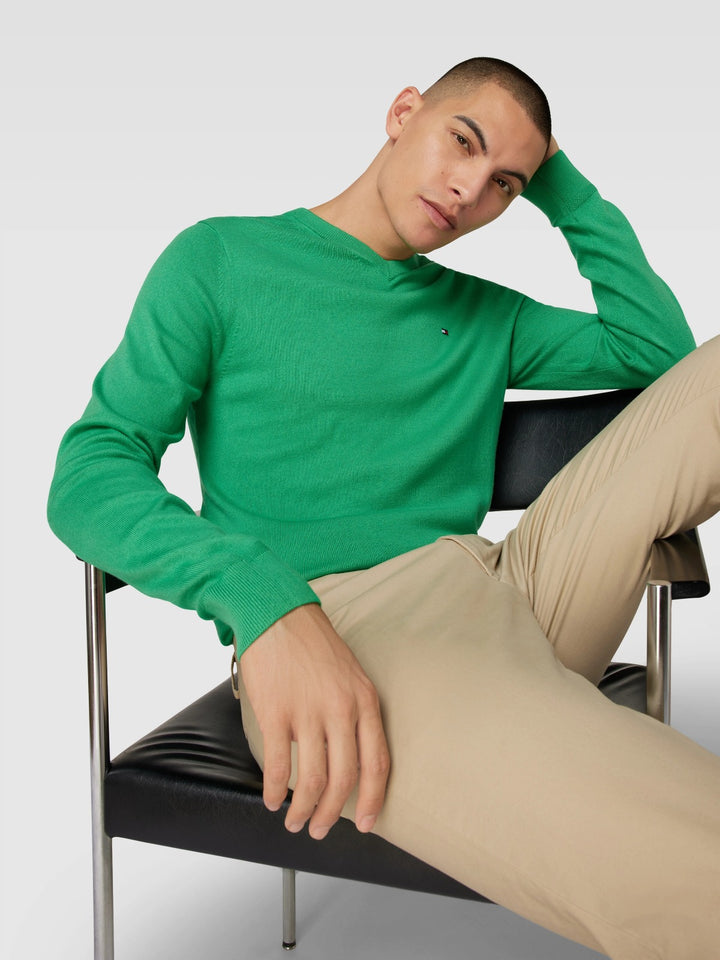 TH Men L/S Cotton Plain V-N Jersey AT-SB-78J1439