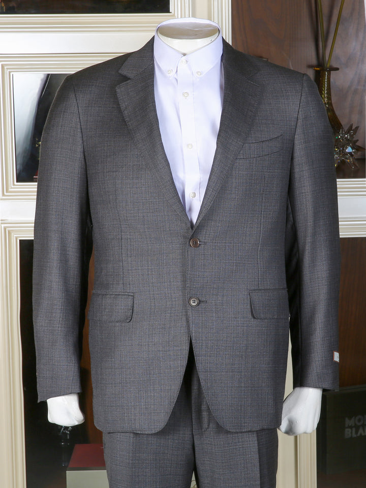 Canali Men 100% Wool Small Check Suit 11280-19
