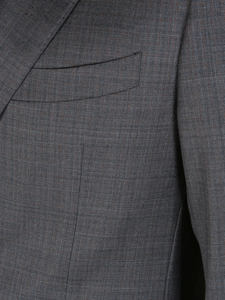 Canali Men 100% Wool Small Check Suit 11280-19
