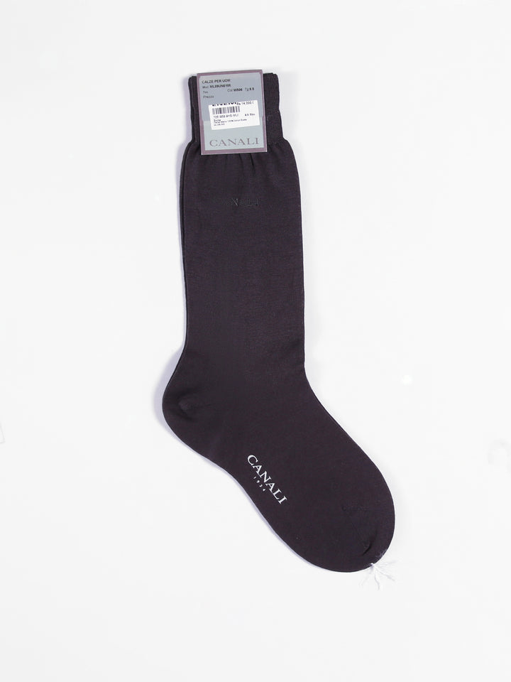 Canali Men 100%Cotton Scoks ML09UN0 (Charcoal)