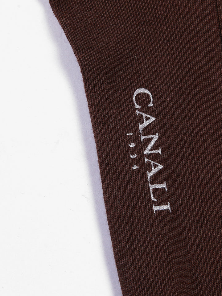 Canali Men 100%Cotton Scoks ML09UN0 (Brown)