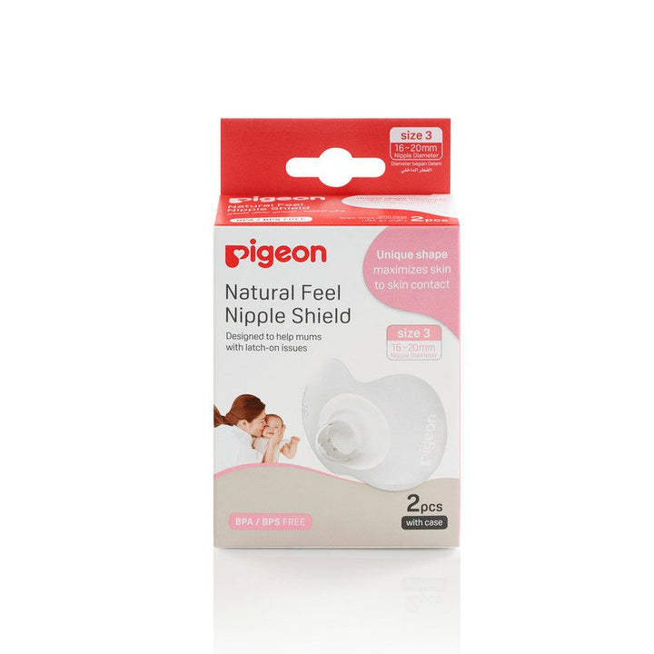 Pigeon Baby Natural Feel Nipple Shields 2Pcs (L) #Q79319 (W-22)