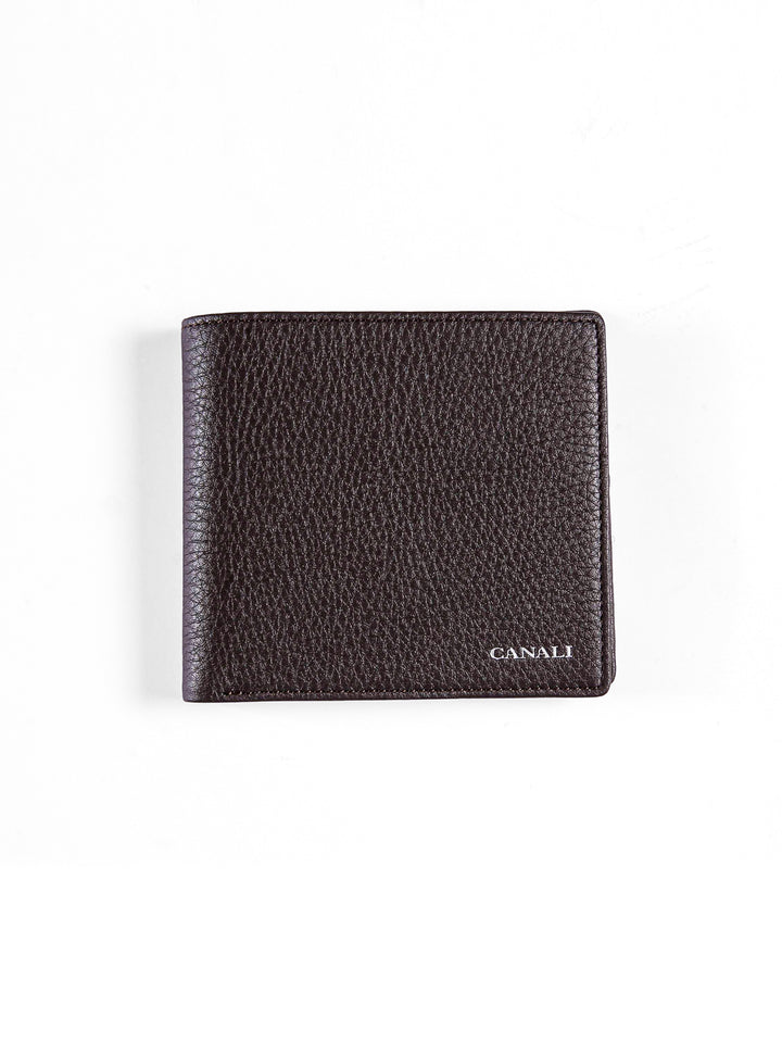 Canali Men Leather Wallet P211404 Brown