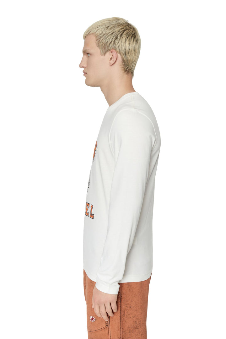 Men T-DIEGOR-LS-E1 MAGLIETTA A08006-0CATM-141