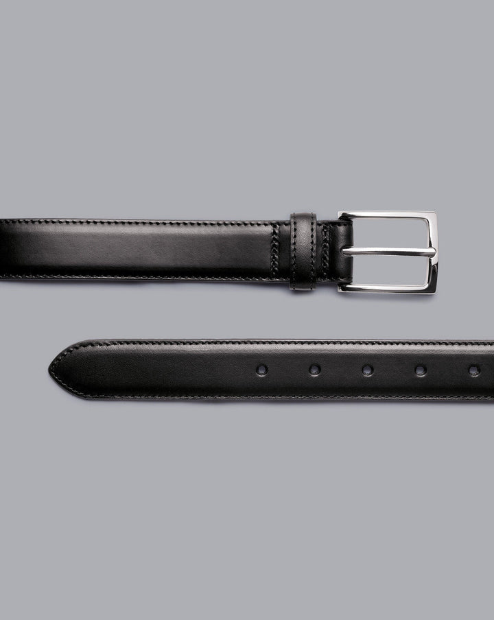 Black Leather Formal Belt