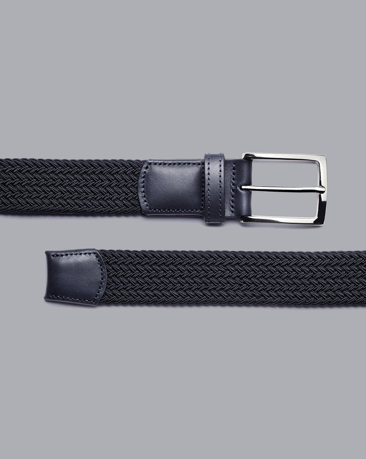 Navy Stretch Casual Belt