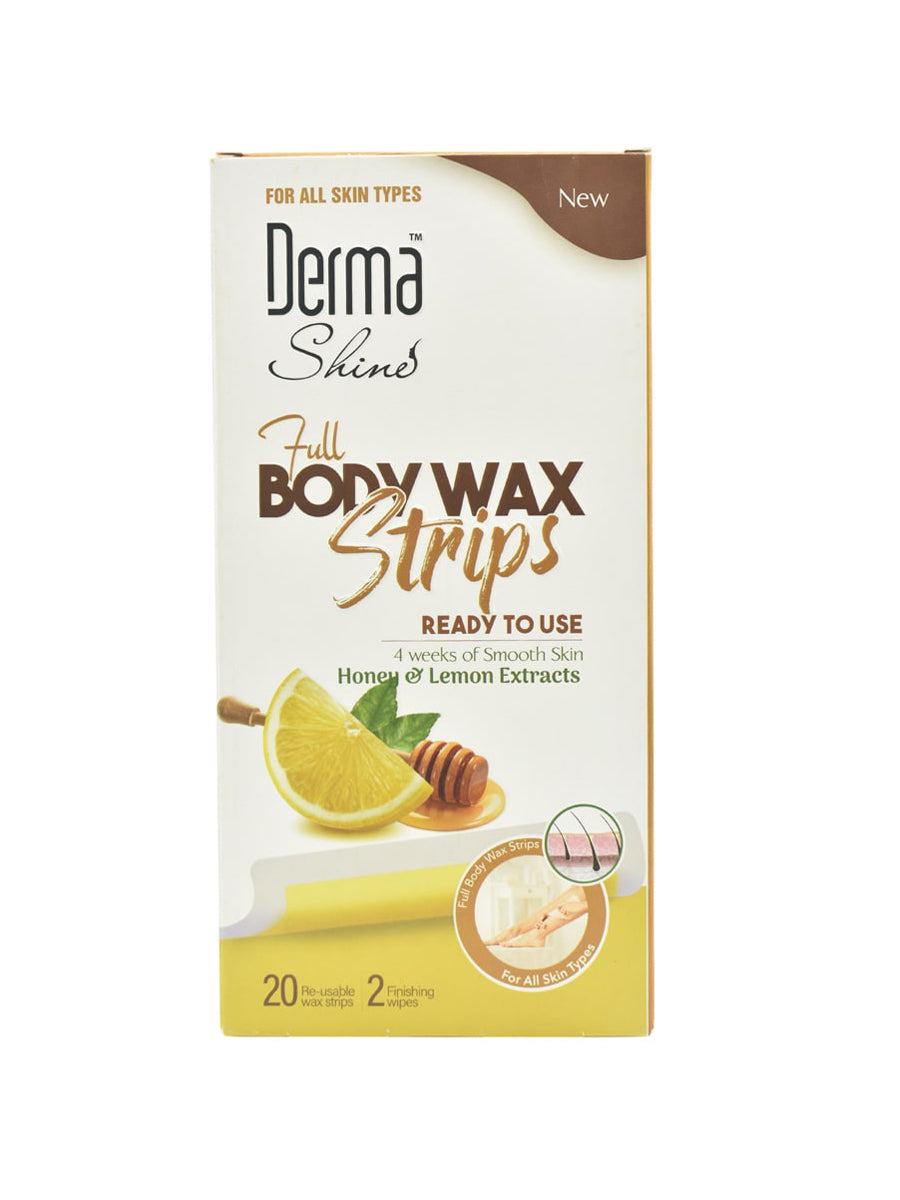 Derma Shine Body Wax Strips 20Pcs Pack