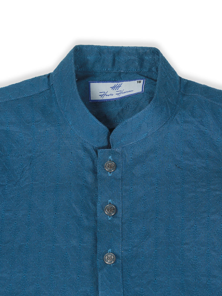HH Boys Kurta Trouser EMB #HH-KT-008 (SS-25)