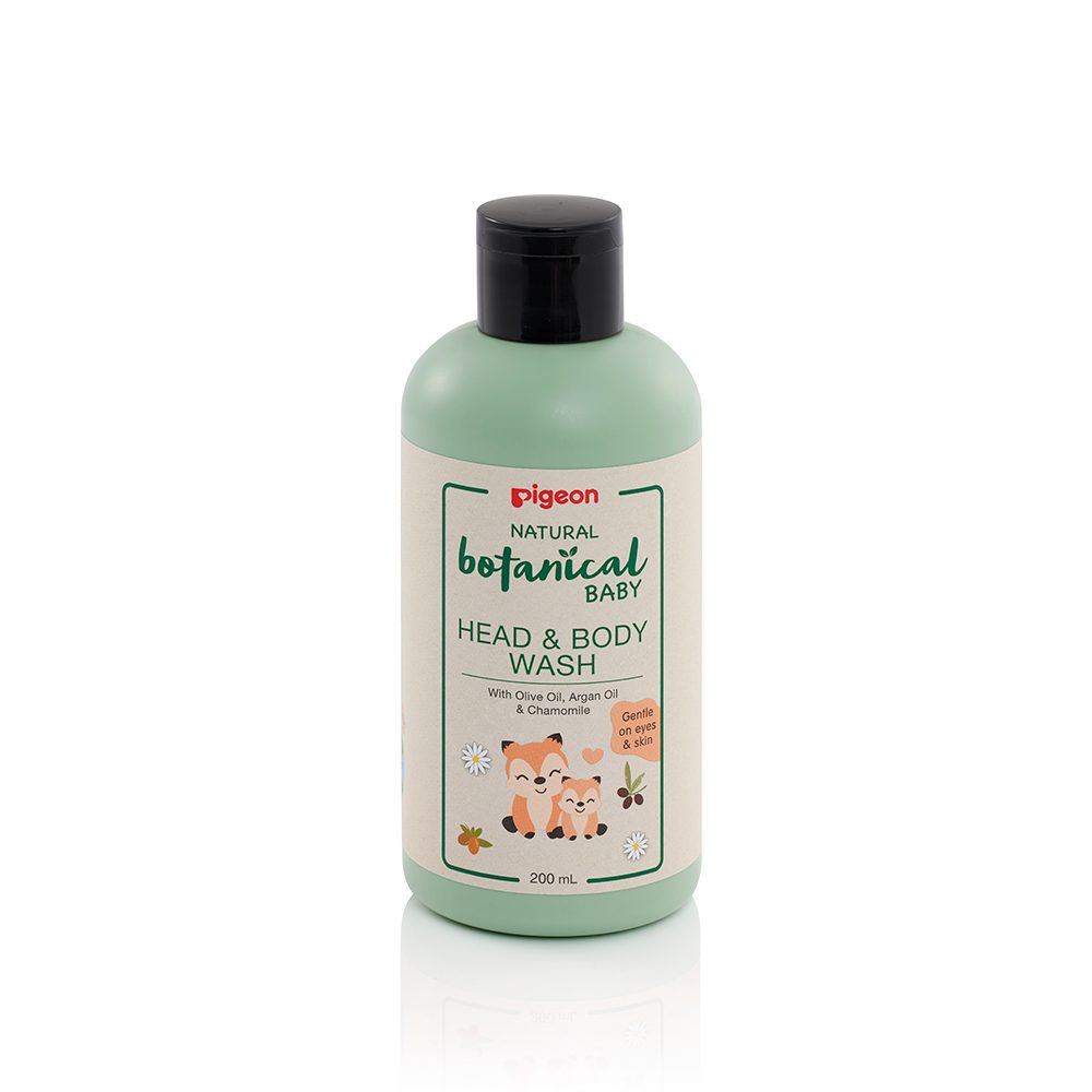 Pigeon Baby Natural Botanical Head & Body Wash 200ml #78409 (W-22)