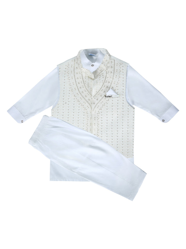 Tony Land Boys Shalwar Suit With Waist Coat 3Pcs #25-003 (W-24)