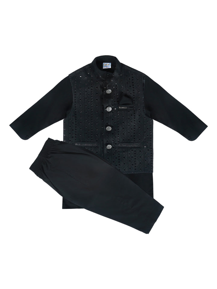 Tony Land Boys Shalwar Suit With Waist Coat 3Pcs #25-005 (W-24)