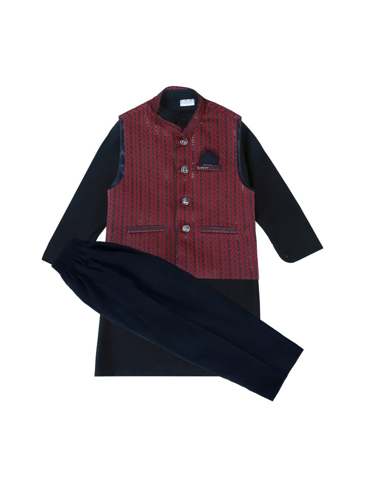 Tony Land Boys Shalwar Suit 3Pcs #25-004 (W-24)