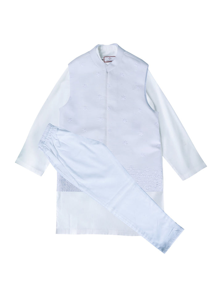 HH Boys Kurta Trouser With Waist Coat 3Pcs #HH-KTW-003 (S-24)