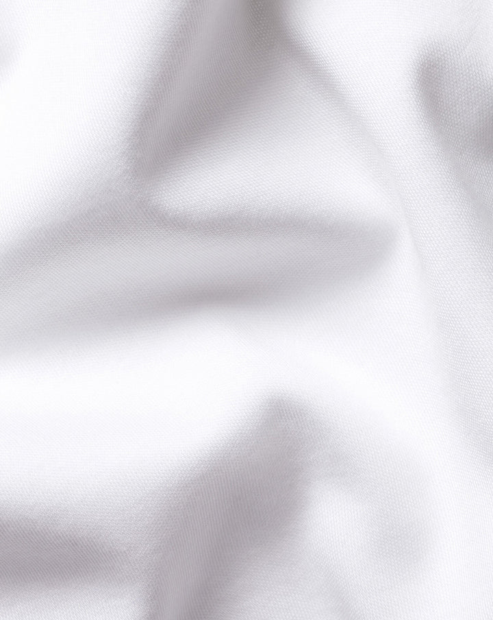 White Plain Short Sleeve Jersey Polo