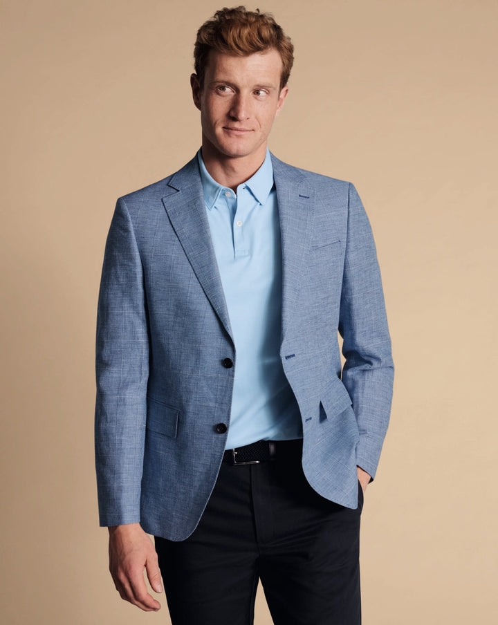 Sky Blue Plain Short Sleeve Jersey Polo