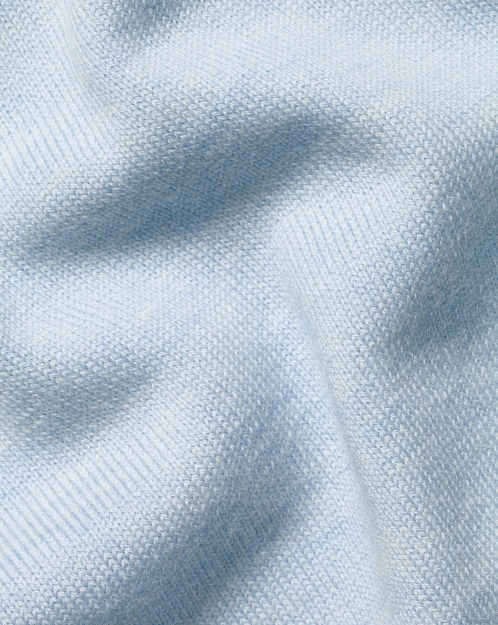 Light Blue Pure Merino Crew Neck Jumper