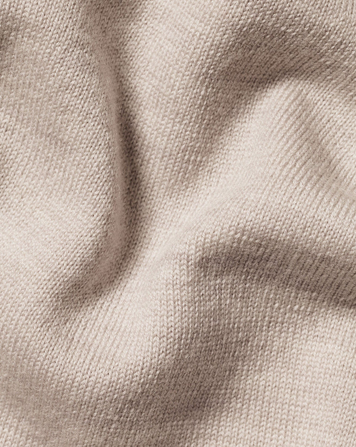 Limestone Pure Merino V Neck Jumper