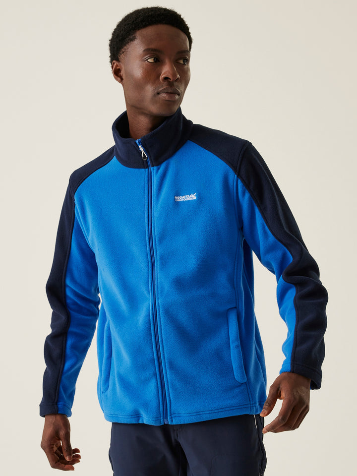 Regatta Mens L/S Fleece Zipper RMA192 (Blue)