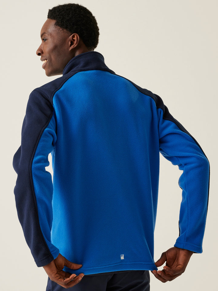 Regatta Mens L/S Fleece Zipper RMA192 (Blue)