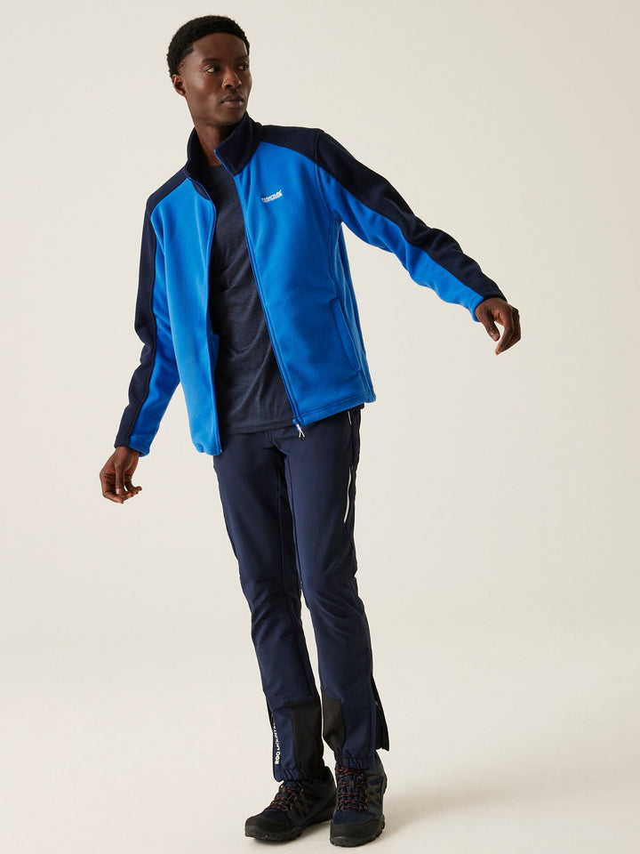 Regatta Mens L/S Fleece Zipper RMA192 (Blue)