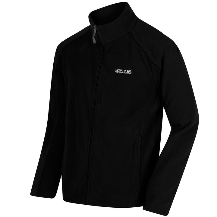 Regatta Mens L/S Fleece Zipper RMA192 (Black)