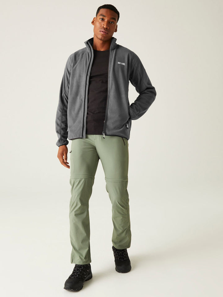 Regatta Mens L/S Fleece Zipper RMA502 (Grey)