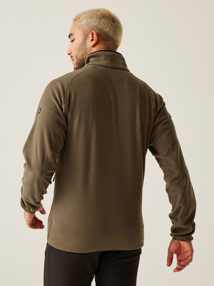 Regatta Mens L/S Fleece Zipper RMA502 (Green)