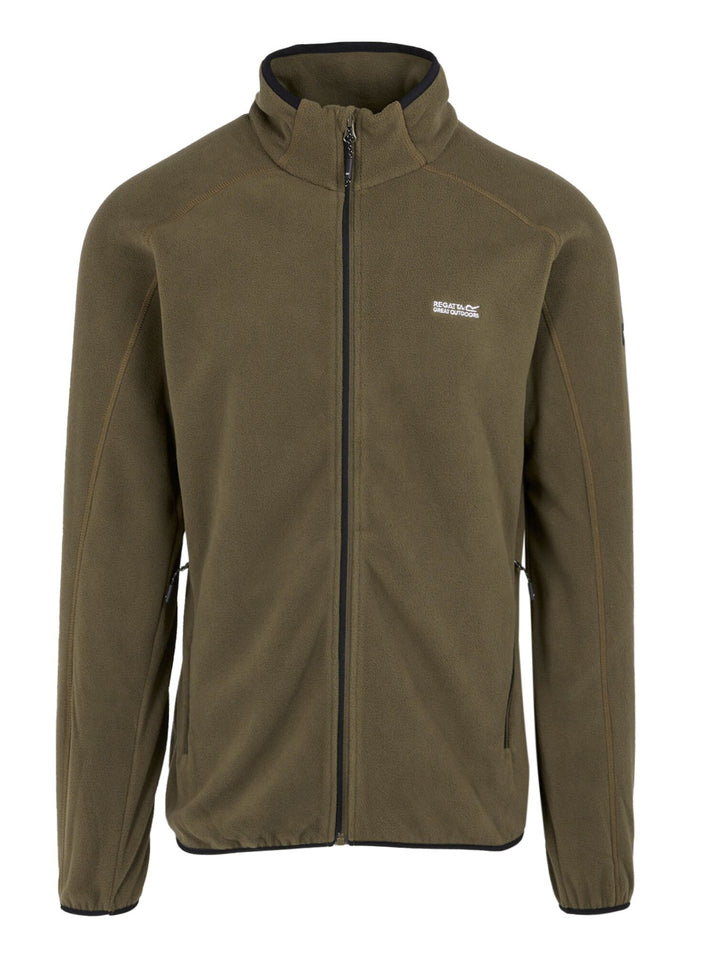 Regatta Mens L/S Fleece Zipper RMA502 (Green)