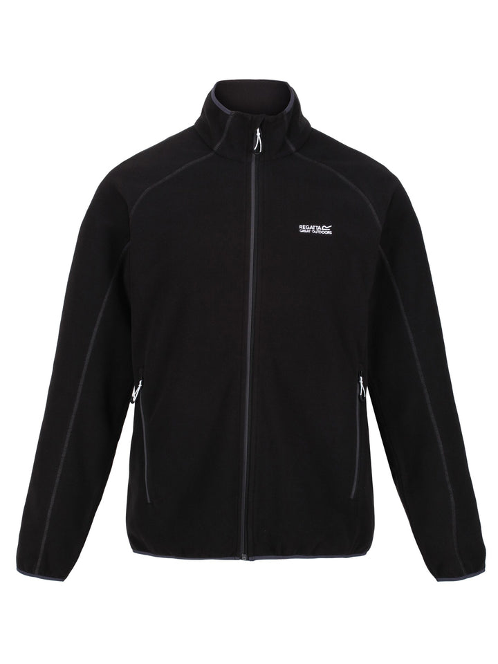 Regatta Mens L/S Fleece Zipper RMA502 (Black)